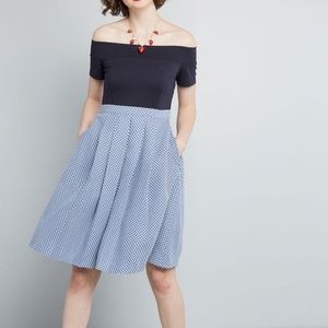 ModCloth Double the lovely A line dress NW…